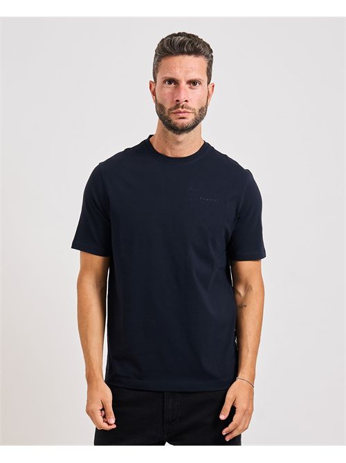 Bugatti men's blue t-shirt with chest logo BUGATTI | 8350- 95040390